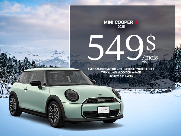 Bannière de MINI Cooper S 2025